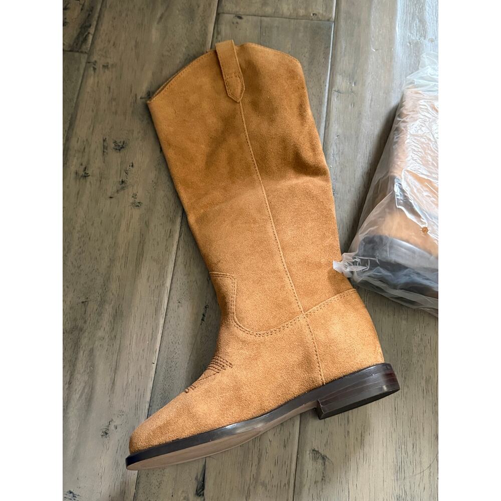 New Linea Paolo Tracy nutmeg cow suede boots size 5 - Picture 5 of 8